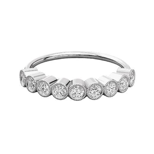  Round Diamond  Wedding Band For Women