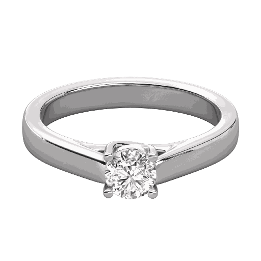  Round Cut Diamond Solitaire Wedding Band 