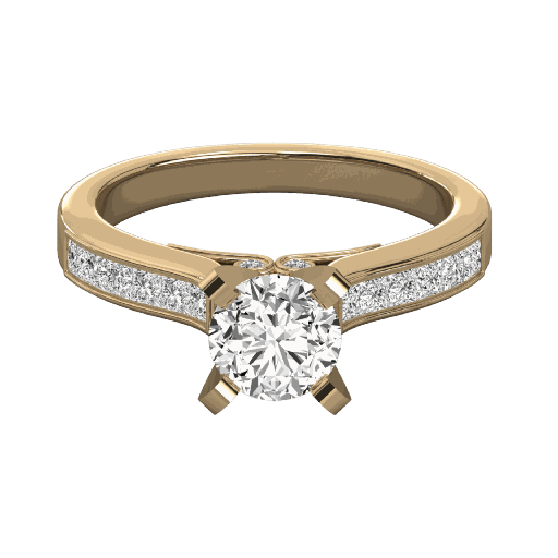 Round Cut Diamond Engagement Ring for Her