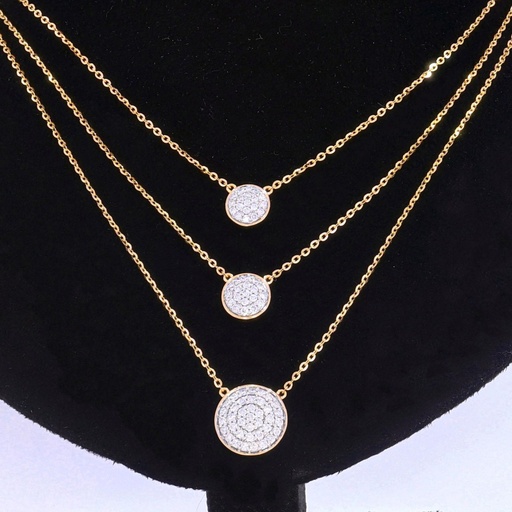 Round Diamond Chain Designer Necklace
