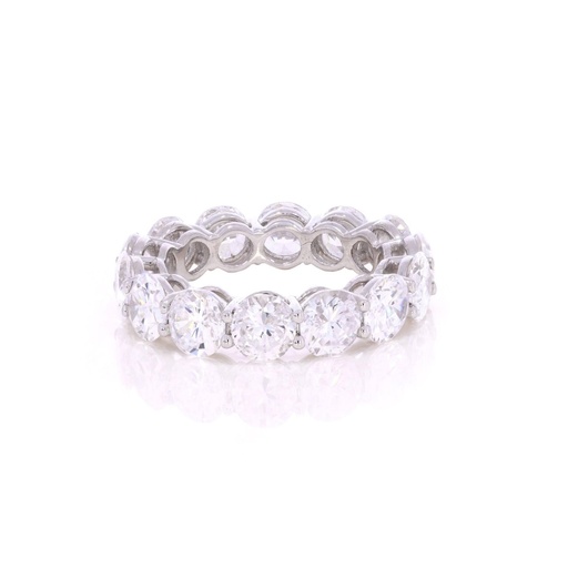 Round Cut Diamond Eternity Wedding Band For Her