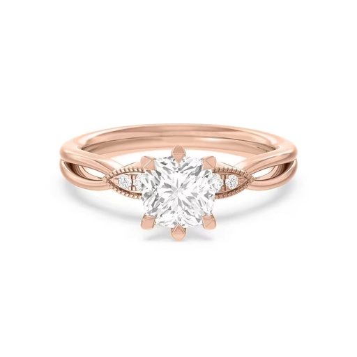 Cushion Cut 5 Stone Engagement Ring For Women