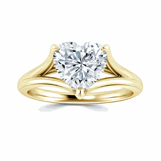  Heart Cut Diamond Engagement Ring For Women