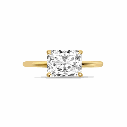  Radiant Shape Diamond Engagement Ring For Women