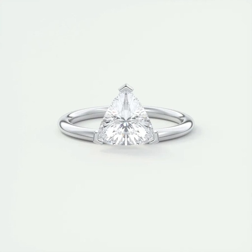Trillion Cut Solitaire Engagement Ring For Women
