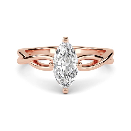  Marquise Cut Twisted Engagement Ring For Women