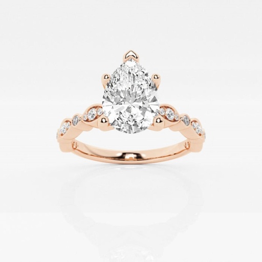 Pear Cut Diamond Engagement Ring For Women