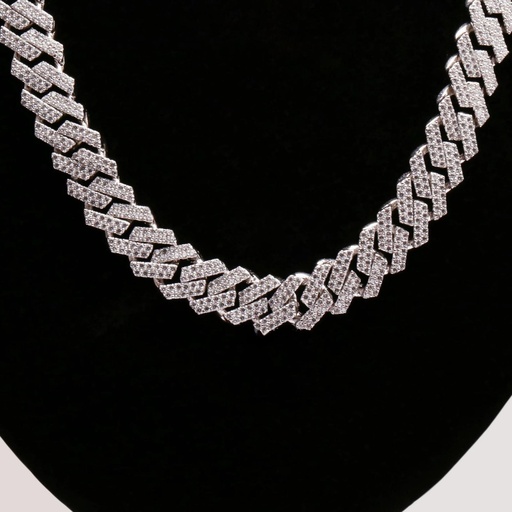  Round Cut Diamond Custom Hip Hop Cuban Link Necklace For Men