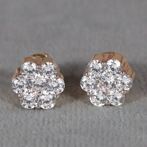 Diamond Studded earring in 14 kt yellow gold Inspiring Elegance for the Modern Woman