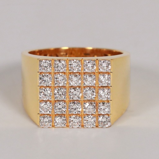 Hip Hop Custom Made Diamond Ring For Hip Hop Lover Men's Diamond Ring Round Cut Lab Diamond Ring