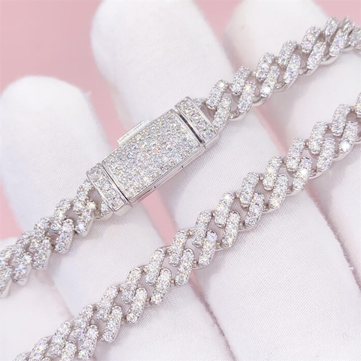 Round Cut Diamond Hip Hop Jewelry Necklace For Men