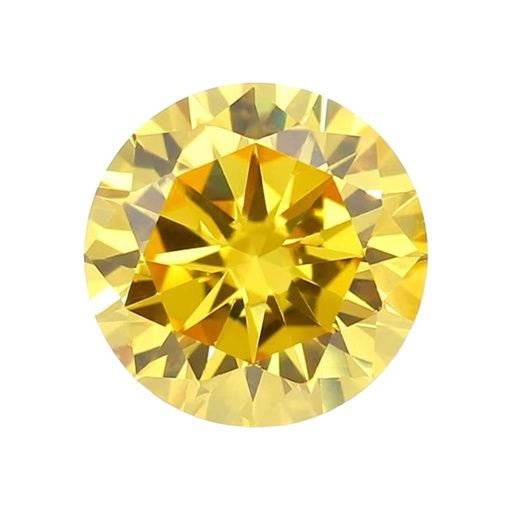 [MORDYE15] Loose Moissanite Canary Vivid Yellow Clean Round Cut 5.00 MM