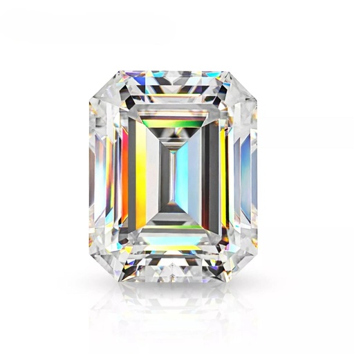 Loose Moissanite White Clean Emerald Cut 14.00 x 12.00 MM