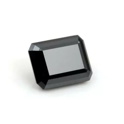 Loose Moissanite Jet Black Clean Radiant Cut 12.00 x 10.00 MM