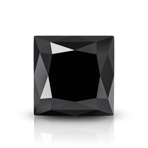 Loose Moissanite Black Clean Princess Cut 8.50 MM
