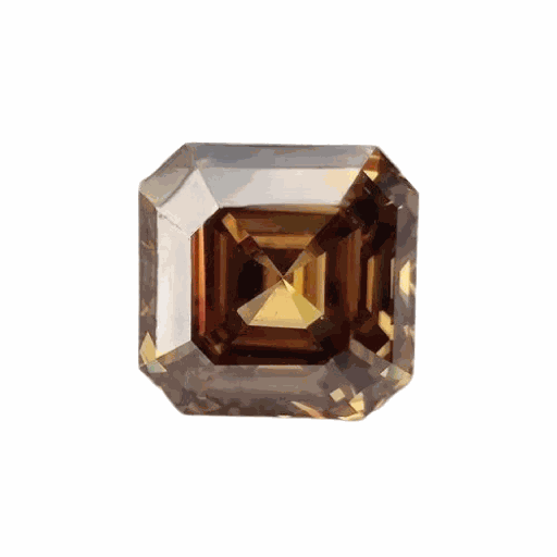 Loose Moissanite Brown Clean Asscher Cut 7.50 MM