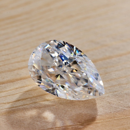Loose Moissanite White Clean Pear Cut 13.00 x 11.00 MM