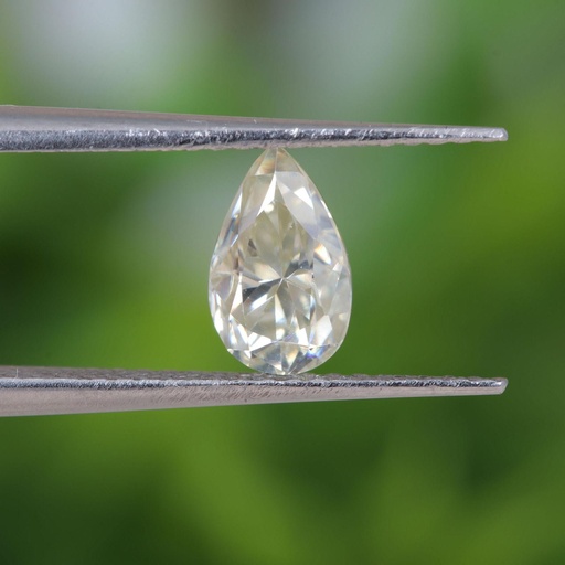 Loose Moissanite Off White Clean Pear Cut 12.00 x 9.00 MM