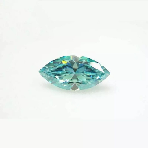 Loose Moissanite Blue Clean Marquise Cut 13.00 x 6.50 MM