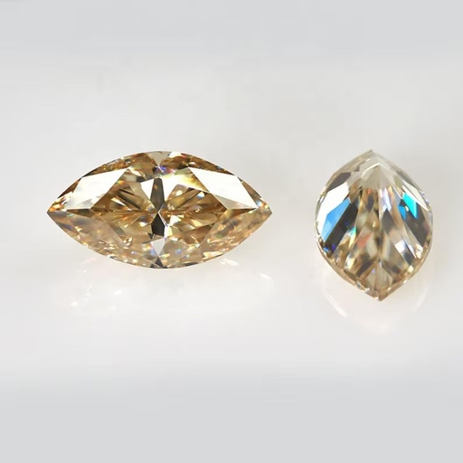 Loose Moissanite Brown Clean Marquise Cut 8.00 x 4.00 MM