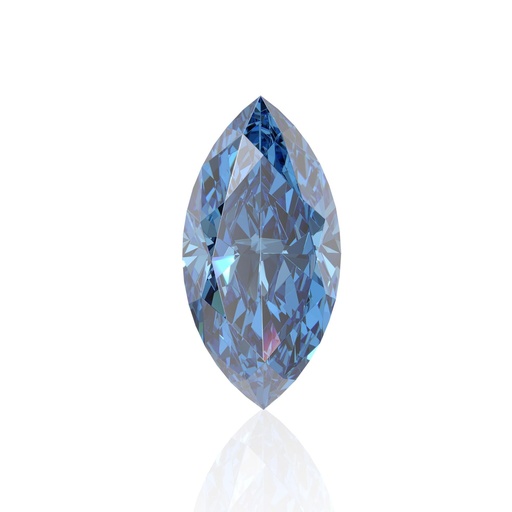 Loose Moissanite Royal Vivid Blue Clean Marquise Cut 10.00 x 5.00 MM