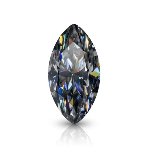 Loose Moissanite Grey Clean Marquise Cut 15.00 x 7.50 MM