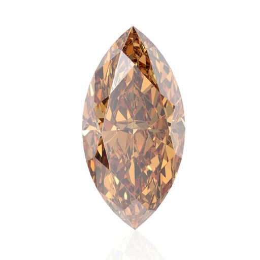 Loose Moissanite Champagne Vivid Brown Clean Marquise Cut 16.00 x 8.00 MM
