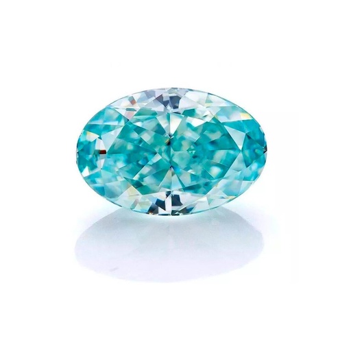 Loose Moissanite Blue Clean Oval Cut 20.00 x 15.00 MM