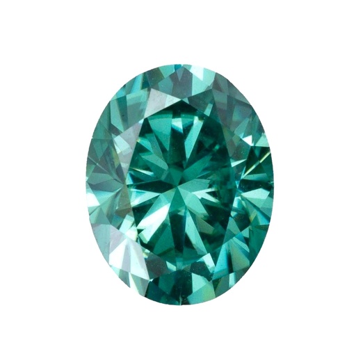 Loose Moissanite Emerald Vivid Green Clean Oval Cut 15.00 x 12.00 MM