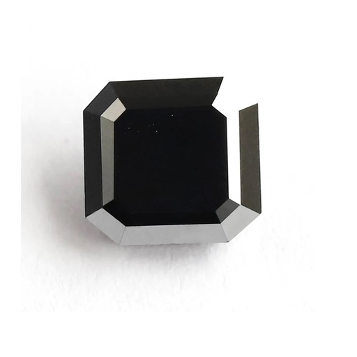 Loose Moissanite Black Clean Square Radiant Cut 5.00 MM