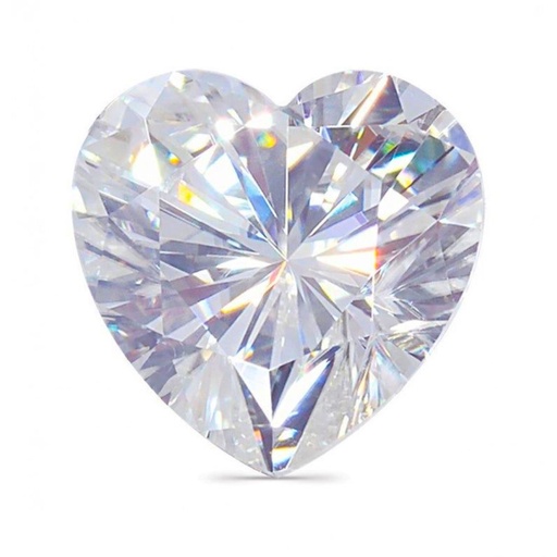 Loose Moissanite White Clean Heart Cut 15.00 MM