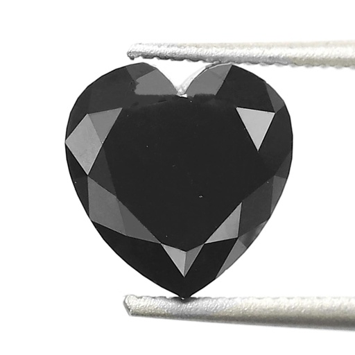 Loose Moissanite Jet Black Clean Heart Cut 13.00 MM
