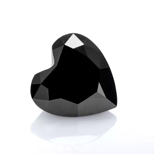 Loose Moissanite Black Clean Heart Cut 9.00 MM