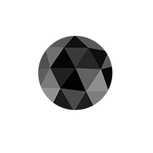 Loose Moissanite Black Clean Rose Cut Round 7.50 MM