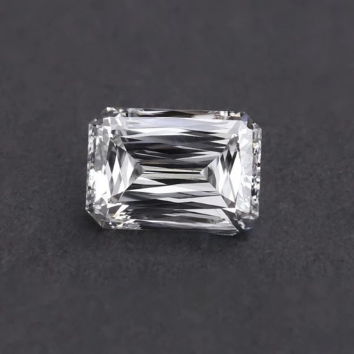 Loose Moissanite White Clean Criss Cut Emerald 14.00 x 12.00 MM