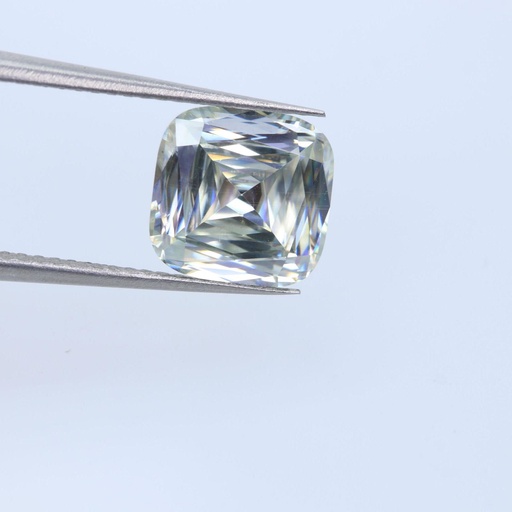 Loose Moissanite White Clean Criss Cut Cushion 9.00 MM