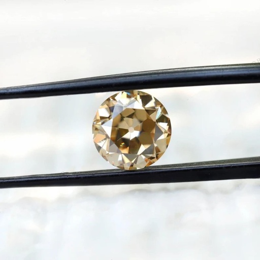 Loose Moissanite Brown Clean Old European Cut 12.00 MM