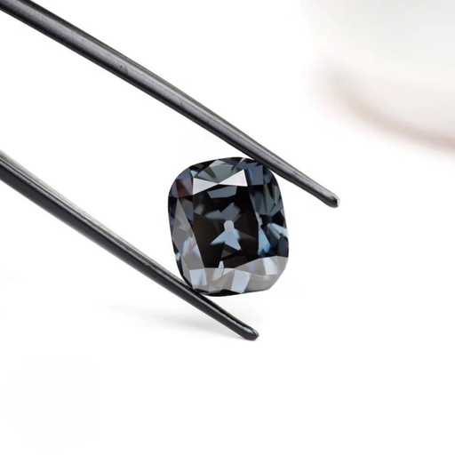 Loose Moissanite Grey Clean Old Mine Elongated Cut 11.00 x 9.00 MM