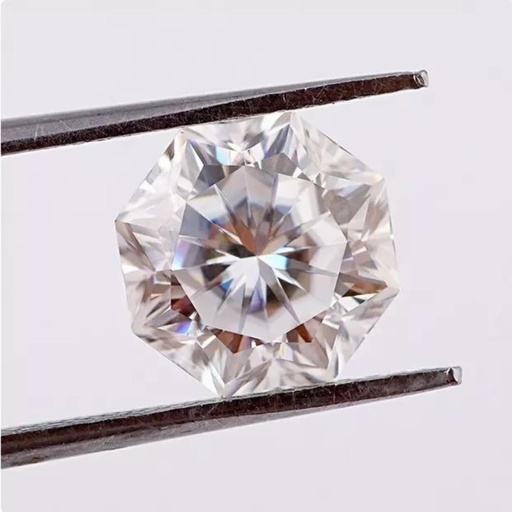 Loose Moissanite White Clean Octagon Cut 5.00 MM
