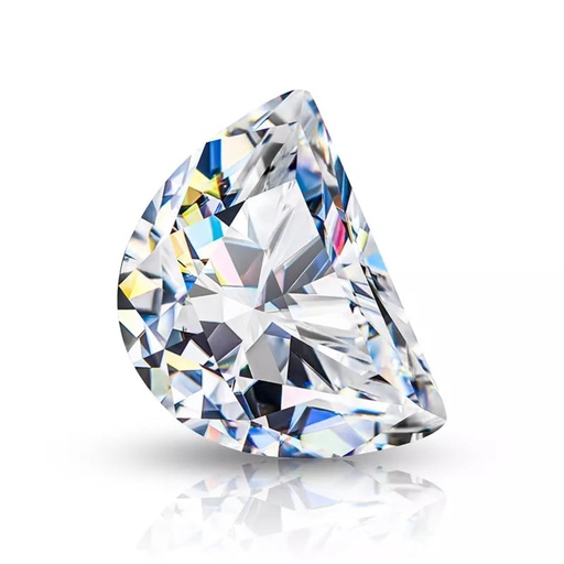 [MOHMWH1_6.5x4] Loose Moissanite White Clean Half Moon Cut 6.50 x 4.00 MM