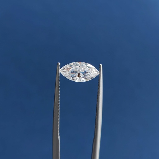 [MOMARWH1_3x1.5] Loose Moissanite White Clean Marquise Cut 3.00 x 1.50 MM