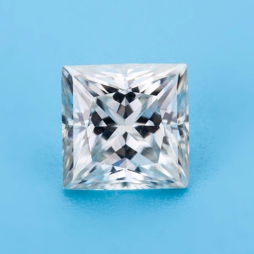 [MOPRWH1_10] Loose Moissanite White Clean Princess Cut 10.00 MM
