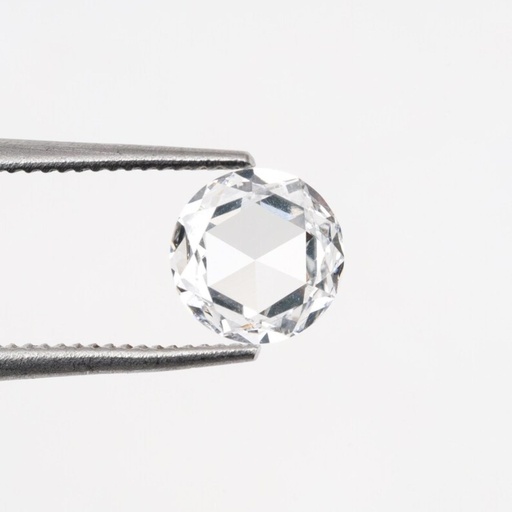 [MORRDWH1_4] Loose Moissanite White Clean Rose Cut Round 4.00 MM