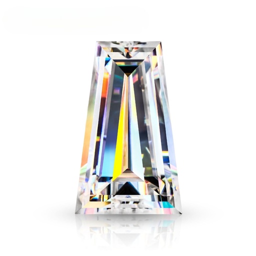 [MOTBWH1_3x1.5] Loose Moissanite White Clean Tapered Baguette Cut 3.00 x 1.50 MM