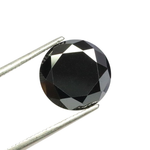 Loose Moissanite Black Clean Round Cut 12.75 MM 
