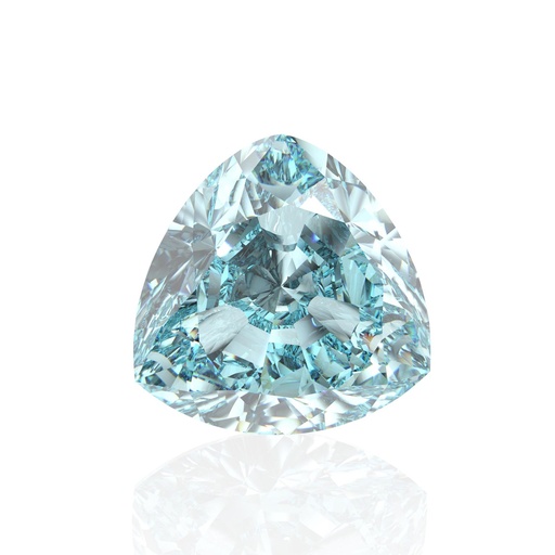 Loose Moissanite Blue Clean Trillion Cut 7.50 MM