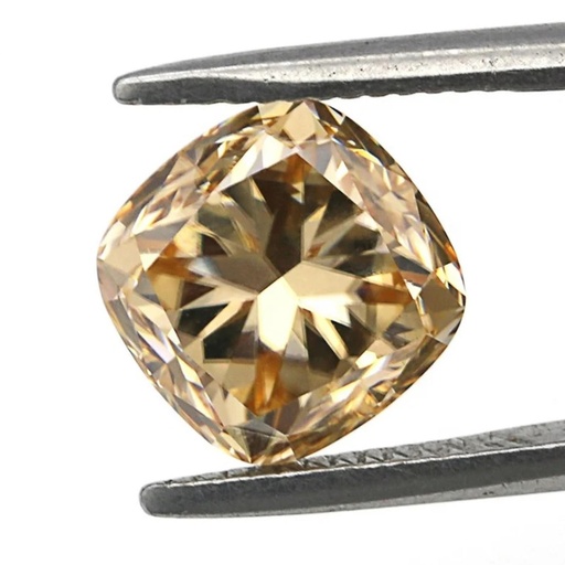 Loose Moissanite Brown Clean Cushion Cut 10.50 MM