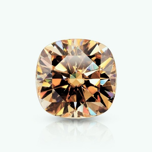 Loose Moissanite Deep Brown Clean Cushion Cut 5.50 MM