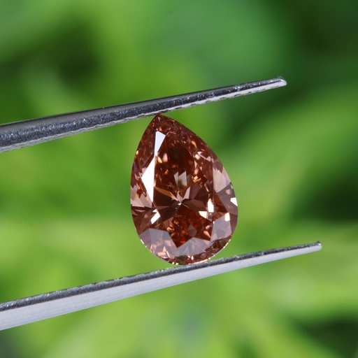 Loose Moissanite Deep Brown Clean Pear Cut 12.00 x 8.00 MM