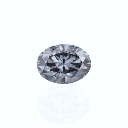 Loose Moissanite Grey Clean Oval Cut 8.00 x 6.00 MM